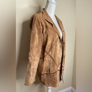 Brown suede jacket